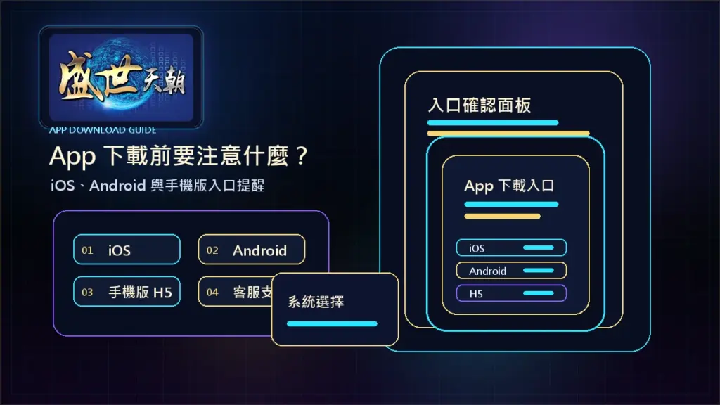 盛世天朝 App 下載前要注意什麼？iOS、Android 與手機版入口提醒